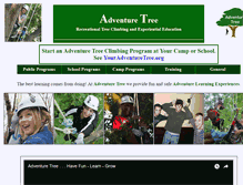 Tablet Screenshot of adventuretree.org